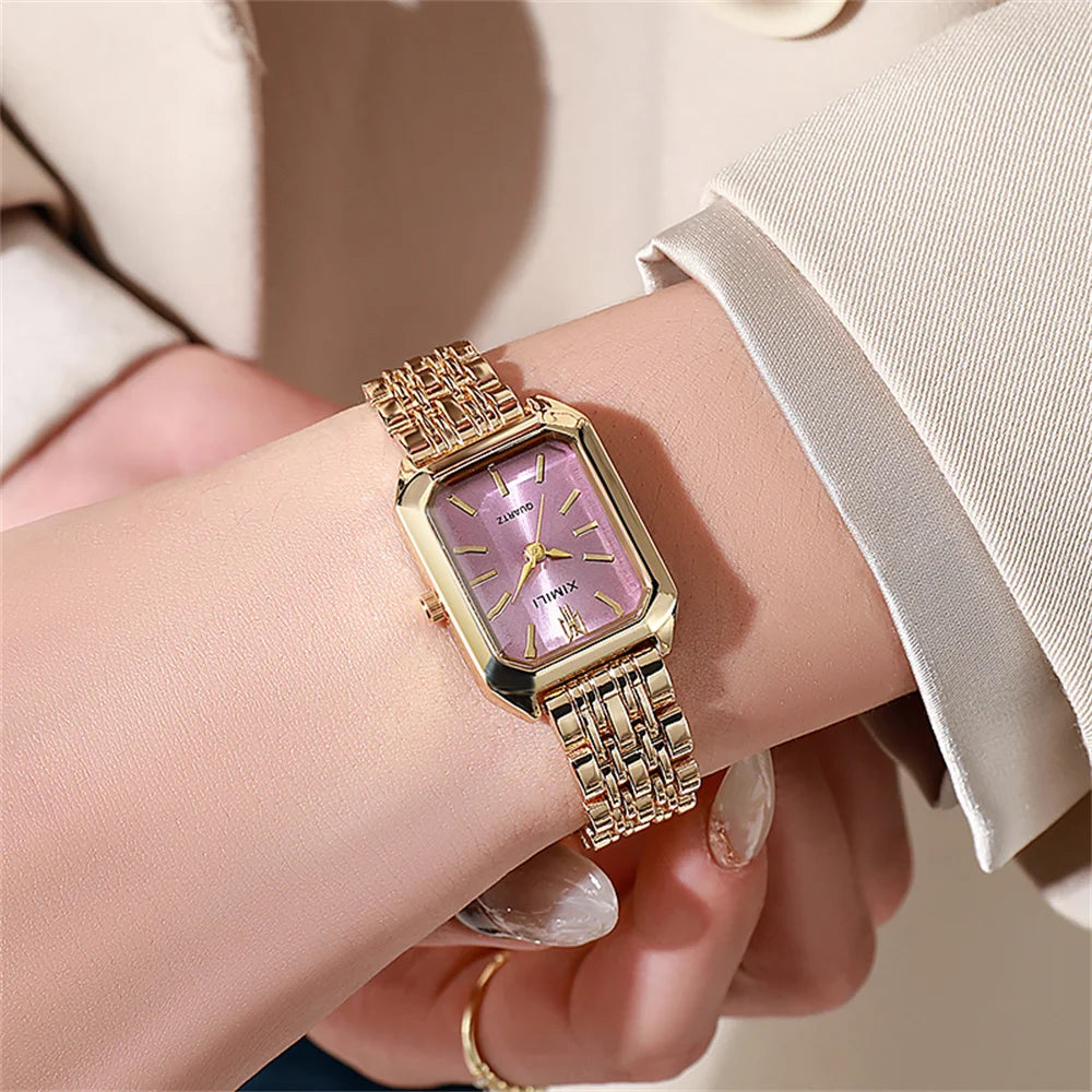 1PCS Fashion Women's Watch Luxury Trendy Versatile Quartz Watch Suitable for Daily Clothing Matching or As a Gift