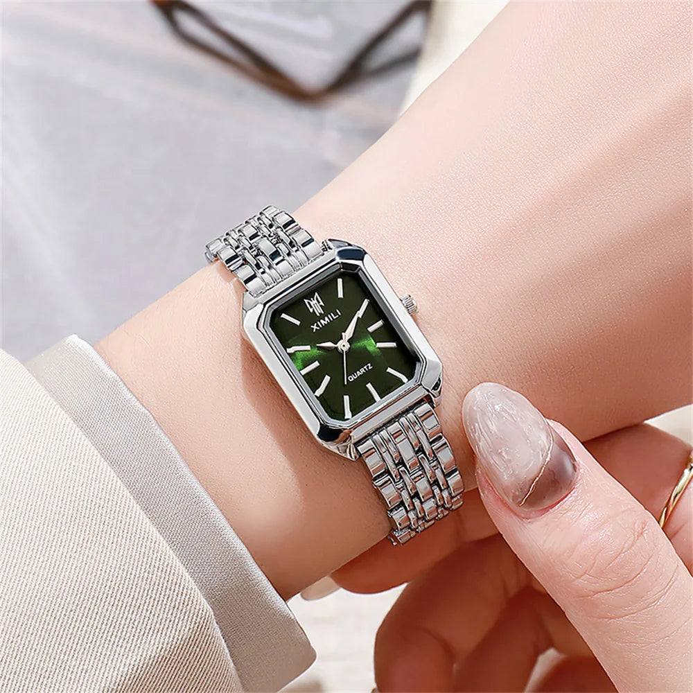 1PCS Fashion Women's Watch Luxury Trendy Versatile Quartz Watch Suitable for Daily Clothing Matching or As a Gift