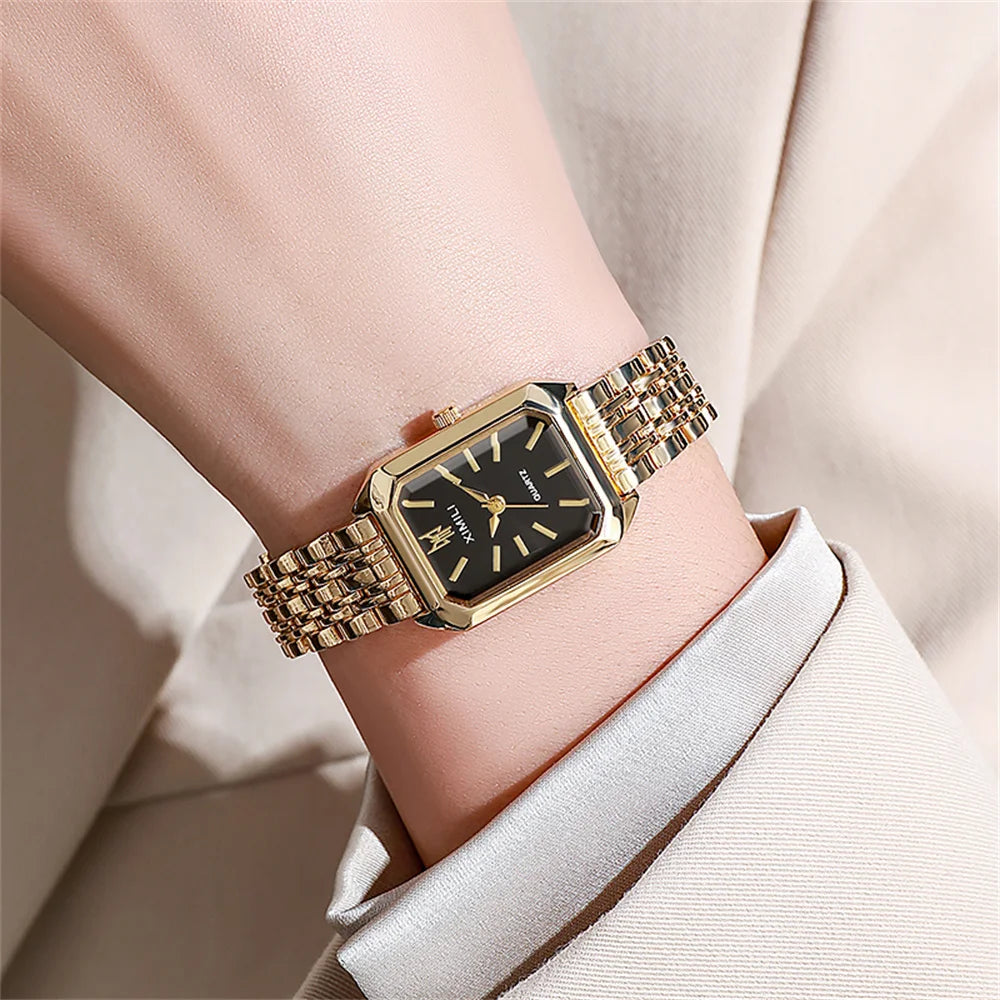 1PCS Fashion Women's Watch Luxury Trendy Versatile Quartz Watch Suitable for Daily Clothing Matching or As a Gift