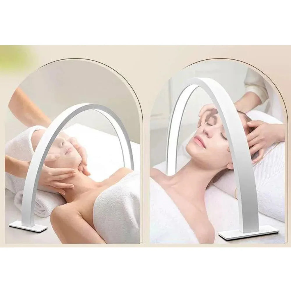 Dimmable U-shaped Nail Lamp 3 Light Color Eye Protect Half Moon Nail Light 180-degree illumination Multi-functional
