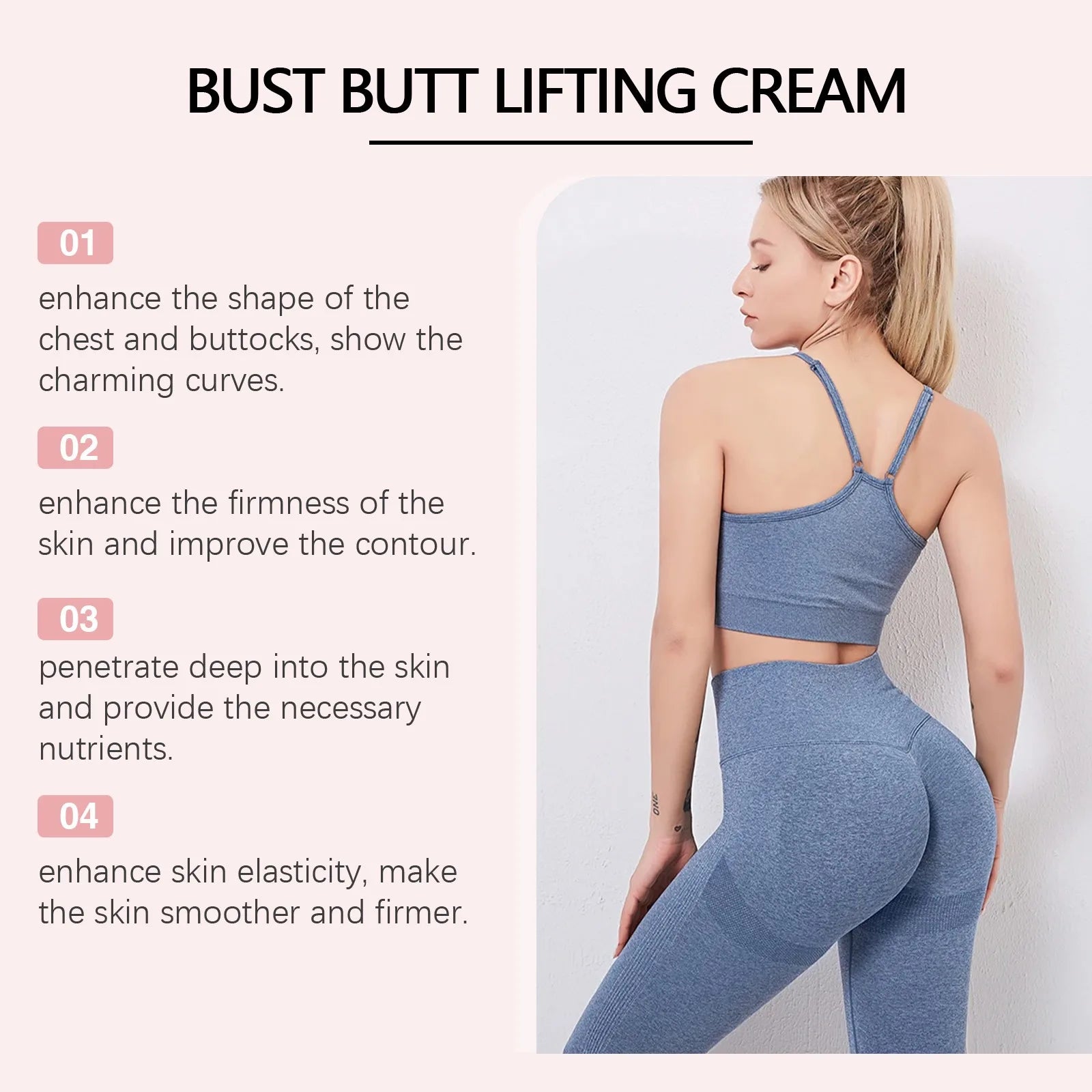 nlarge Hip Firm Cream Fast Grow Plump Butt Nourish Moisturize Big Ass Prevent Sag Enhance Sexy High Hip Cream for Buttock Care