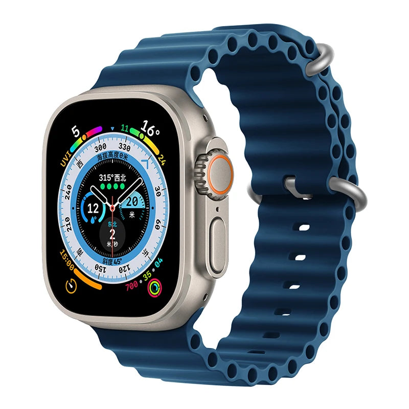 Ocean Straps for Apple Watch Band 44mm 40mm 45mm 49mm 41mm 42mm 38mm 46mm bracelet correa iWatch series 7 6 3 se 8 Ultra 2 9 10