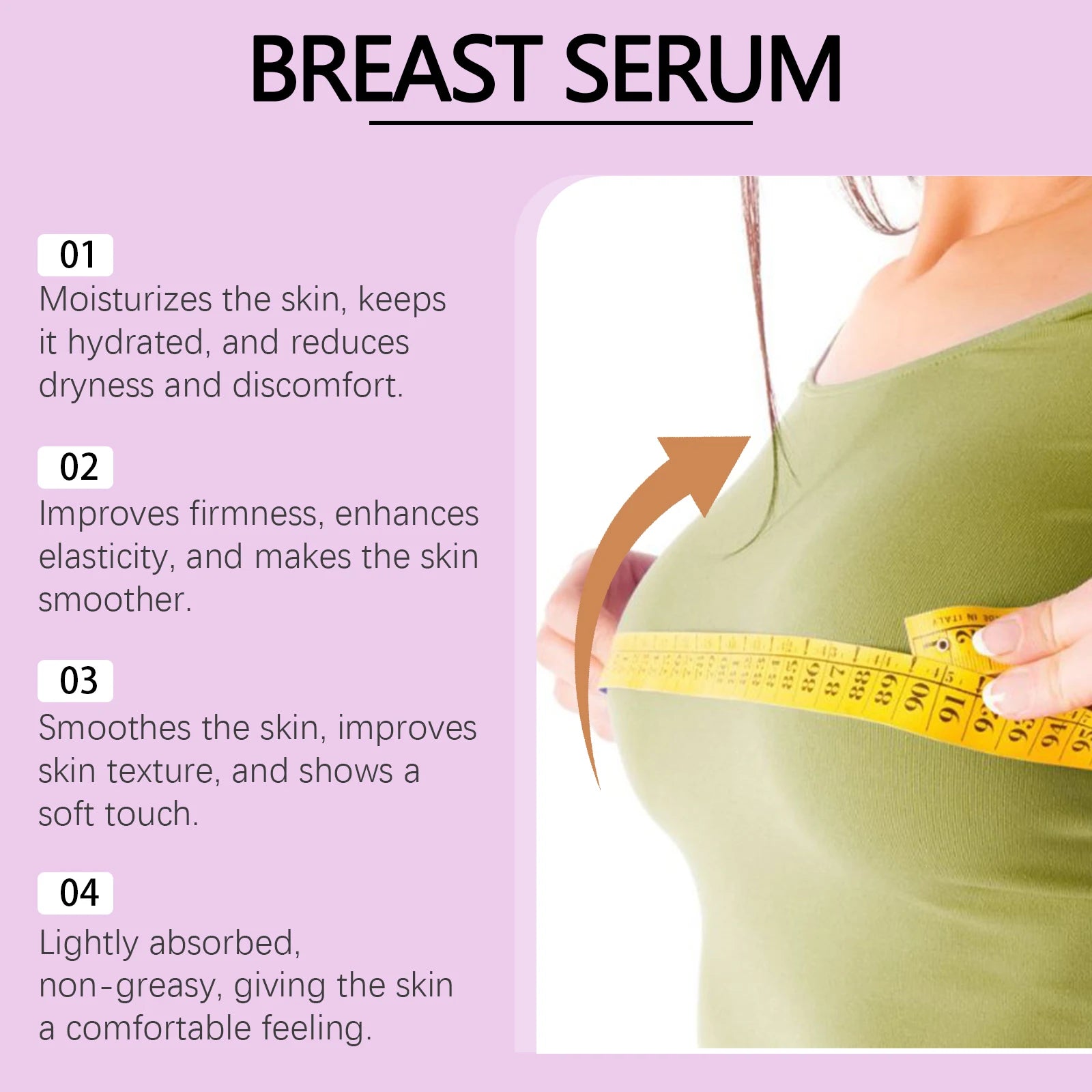 Firming Breast Serum Lift & Hydrate Chest Skin Moisturizing Improve Sagging Skin Firming Nourishing Shape Chest Lifting Serum