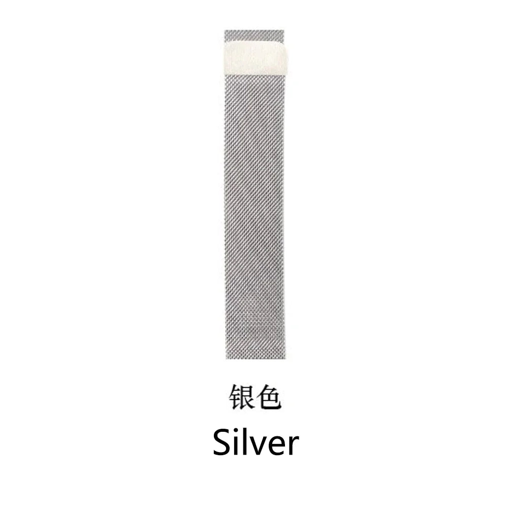 Stainless steel metallic Milan strap suitable for Apple Watch series 987654321 men and women to replace mesh strap