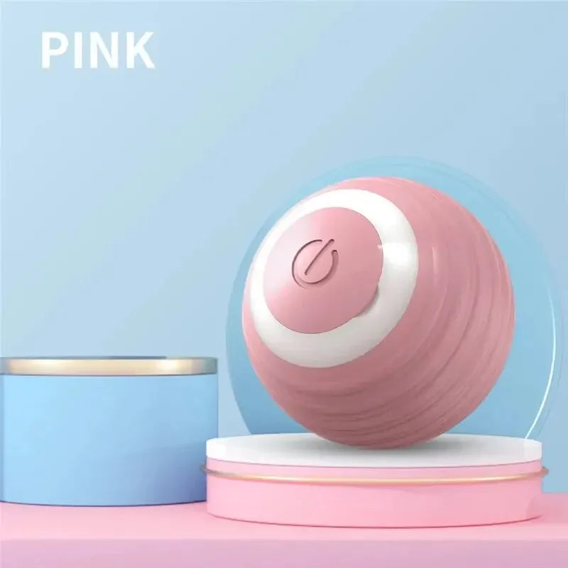Cat Interactive Ball Toy Automatic Rolling Ball Faux Tail Rechargeable Pet Electric Toy Dog Cat Training Imitate Mouse Products