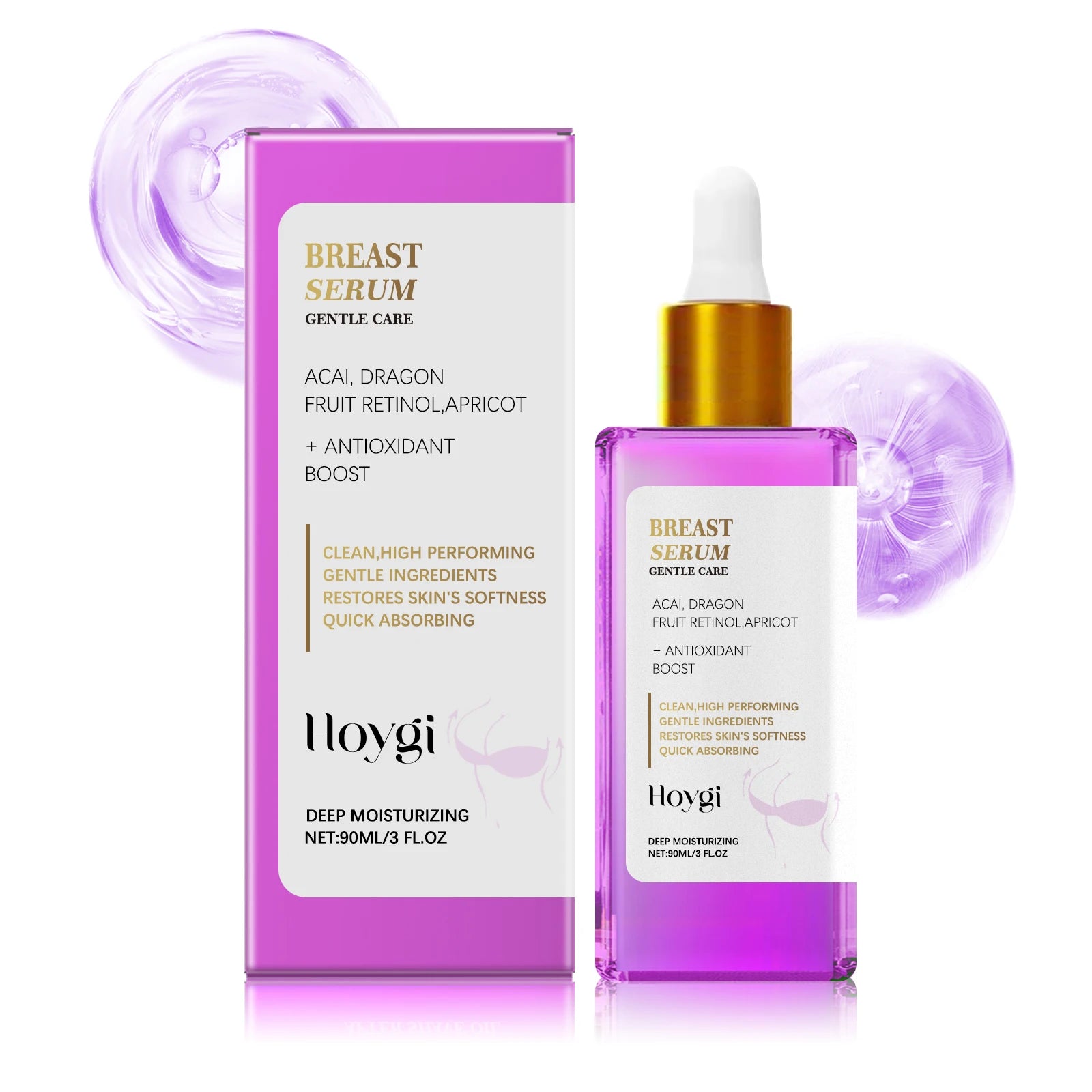Firming Breast Serum Lift & Hydrate Chest Skin Moisturizing Improve Sagging Skin Firming Nourishing Shape Chest Lifting Serum