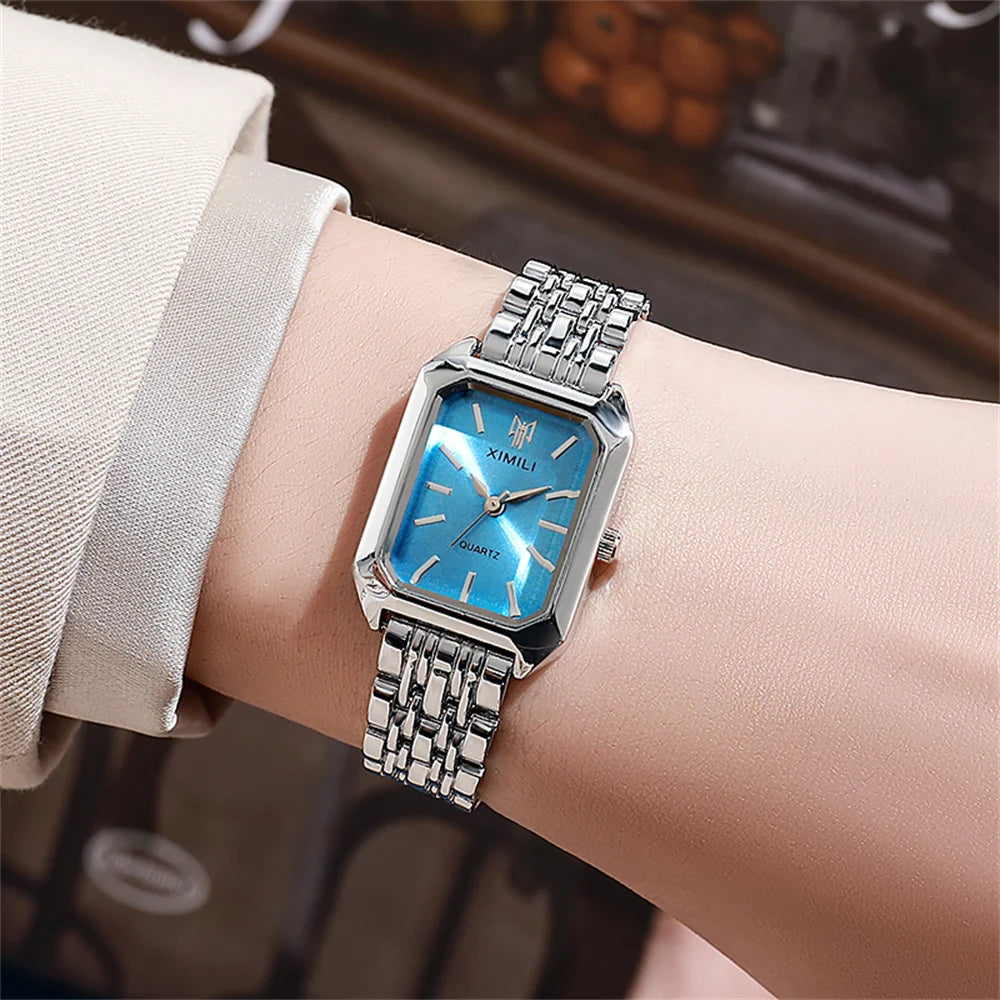1PCS Fashion Women's Watch Luxury Trendy Versatile Quartz Watch Suitable for Daily Clothing Matching or As a Gift
