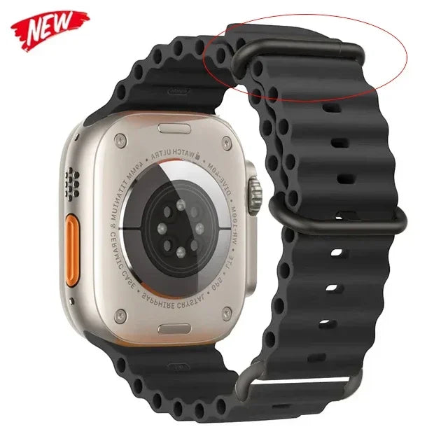 Ocean Straps for Apple Watch Band 44mm 40mm 45mm 49mm 41mm 42mm 38mm 46mm bracelet correa iWatch series 7 6 3 se 8 Ultra 2 9 10
