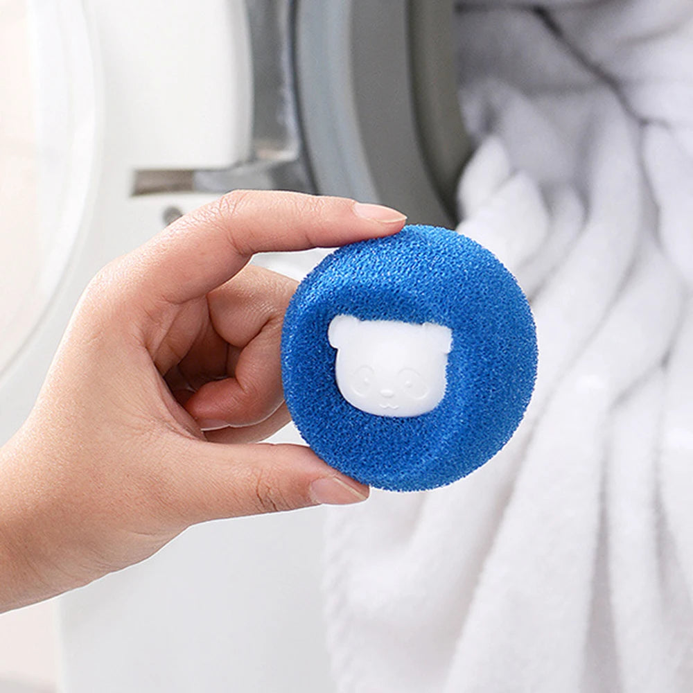 3PCS Reusable Hair Remover Washing Machine Hair Catcher Laundry Ball Dryer Ball for Clothing Dog Cat Pet Hair Remover