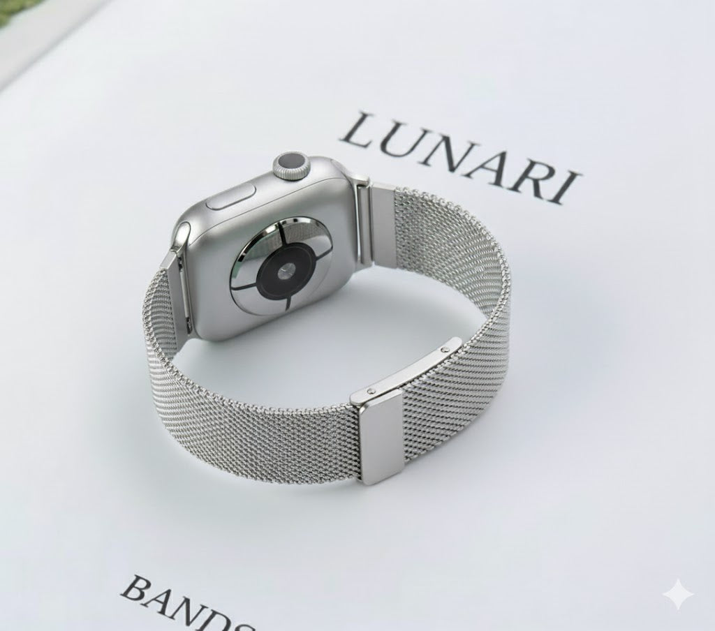 Stainless steel metallic Milan strap suitable for Apple Watch series 987654321 men and women to replace mesh strap