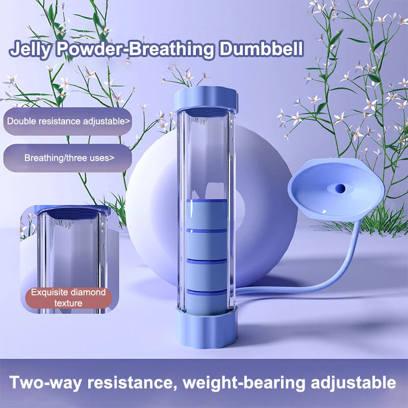 Premium Set of Abdominal Muscle and Lung Capacity Training Tools, Breathing Exercise Device for Men and Women