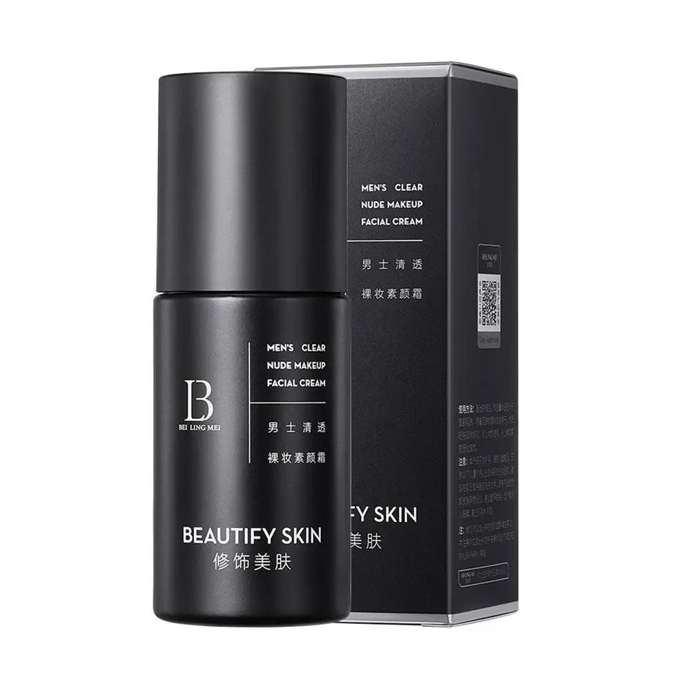 Lazy Men's Isolation Cream Invisible Pores Facial Brighten Correcting Skin Tone Refreshing Moisturizing Oil Control Cosmetics