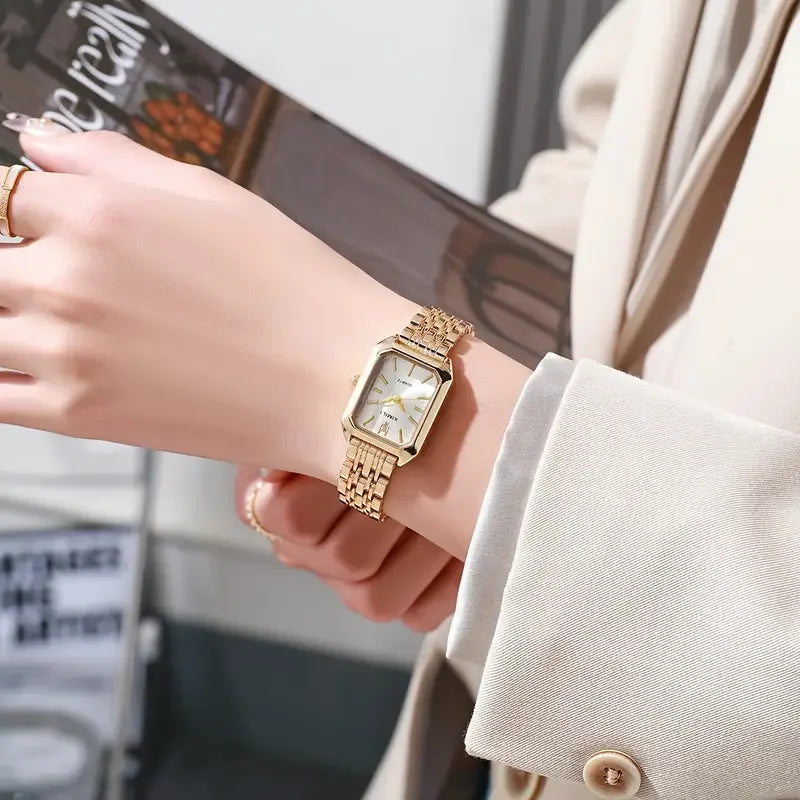 1PCS Fashion Women's Watch Luxury Trendy Versatile Quartz Watch Suitable for Daily Clothing Matching or As a Gift