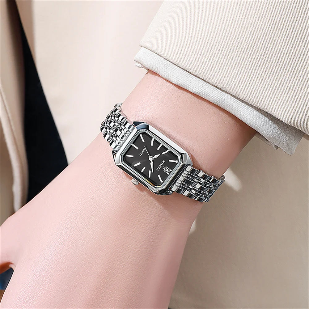 1PCS Fashion Women's Watch Luxury Trendy Versatile Quartz Watch Suitable for Daily Clothing Matching or As a Gift