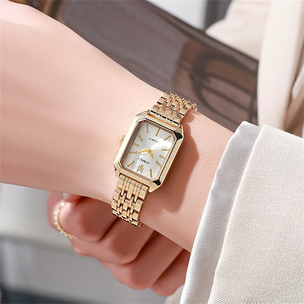 1PCS Fashion Women's Watch Luxury Trendy Versatile Quartz Watch Suitable for Daily Clothing Matching or As a Gift