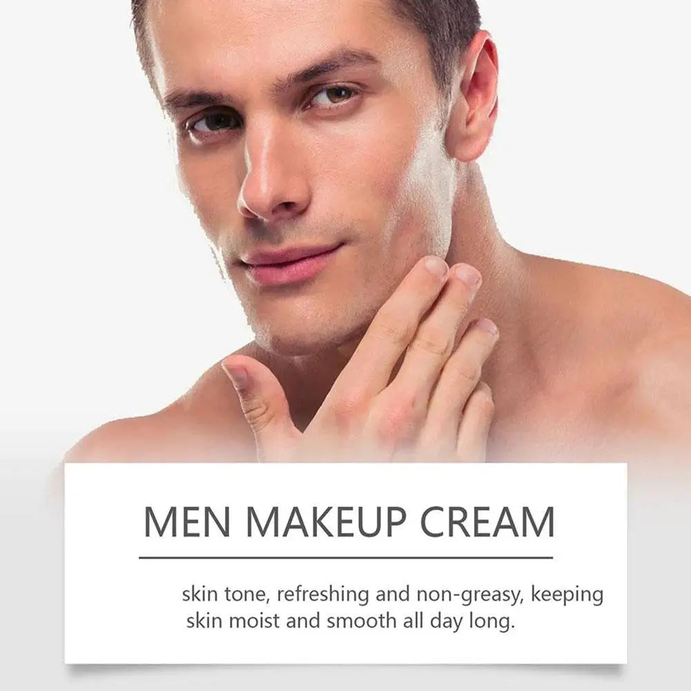 Lazy Men's Isolation Cream Invisible Pores Facial Brighten Correcting Skin Tone Refreshing Moisturizing Oil Control Cosmetics
