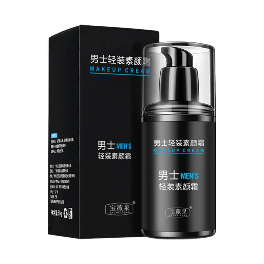 Lazy Men's Isolation Cream Invisible Pores Facial Brighten Correcting Skin Tone Refreshing Moisturizing Oil Control Cosmetics