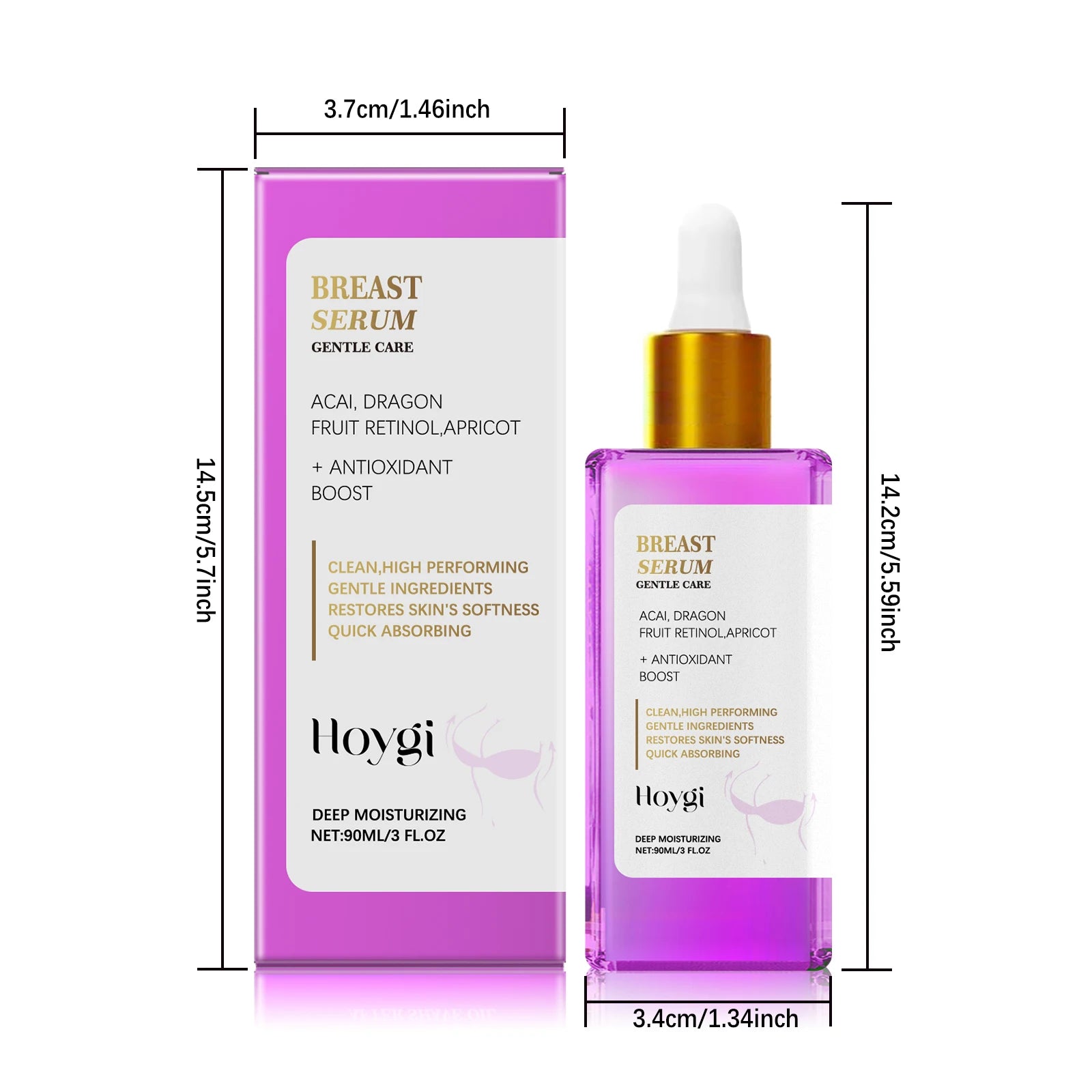 Firming Breast Serum Lift & Hydrate Chest Skin Moisturizing Improve Sagging Skin Firming Nourishing Shape Chest Lifting Serum